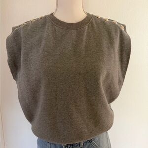 Clare V Le Vest Sweatshirt
